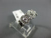 ESTATE .21CT DIAMOND 14KT WHITE GOLD 3D ETOLIE MILIGRAIN FILIGREE OVAL FUN RING