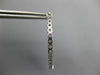 ESTATE LARGE 2.45CT DIAMOND 14KT WHITE GOLD INSIDE OUT HOOP LOVE EARRINGS #25977