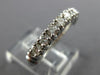 ESTATE .60CT ROUND CUT DIAMOND 14KT WHITE GOLD 7 STONE ANNIVERSARY RING #7831