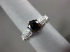 ESTATE 1.30CT WHITE & CHOCOLATE FANCY DIAMOND 18KT WHITE GOLD 3D ENGAGEMENT RING