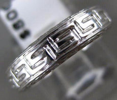 ESTATE 18KT WHITE GOLD 3D HANDCRAFTED FILIGREE WEDDING ANNIVERSARY RING #ELV57