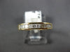 ESTATE .46CT DIAMOND 14KT YELLOW GOLD 3D PRINCESS CUT ANNIVERSARY RING #15774