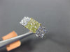ESTATE 1.09CT WHITE & FANCY YELLOW DIAMOND 18KT 2 TONE GOLD 3D ANNIVERSARY RING