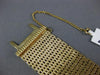 ANTIQUE LARGE PERLE .30CT DIAMOND 14KT YELLOW GOLD TASSEL BRACELET WATCH #24924