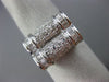 ESTATE WIDE 1.0CT ROUND & BAGUETTE DIAMOND 14KT WHITE GOLD 3D UMBRELLA LOVE RING