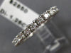 ESTATE 1.25CT ROUND CUT DIAMOND 14KT WHITE GOLD ETERNITY ANNIVERSARY RING #18586