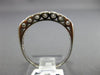 ANTIQUE .30CT OLD MINE DIAMOND 14KT WHITE GOLD FILIGREE ANNIVERSARY RING #19533