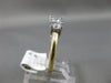 ESTATE 1.12CT ROUND DIAMOND 14KT 2 TONE GOLD PAST PRESENT FUTURE ENGAGEMENT RING