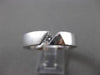 ESTATE WIDE .10CT DIAMOND 14KT WHITE GOLD SOLITAIRE FLOATING TENSION RING #23463