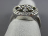 ESTATE LARGE .40CT DIAMOND 14KT WHITE GOLD 3D ETOILE PAVE CIRCLE SNOWFLAKE RING