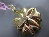 ESTATE EXTRA LARGE .40CT DIAMOND 14KT TWO TONE GOLD 3D FLOWER FLOATING PENDANT