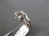 ESTATE 1.0CT DIAMOND PLATINUM 3 STONE SEMI MOUNT WEDDING ANNIVERSARY RING SET