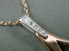 ESTATE LARGE .40CT DIAMOND 14KT WHITE & ROSE GOLD 3D CHOCOLATE KISS PENDANT