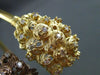 ESTATE .75CT DIAMOND 18KT YELLOW & BROWN GOLD 3D FILIGREE ETOILE BANGLE BRACELET