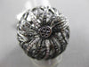 ESTATE MASSIVE 2.10CT WHITE & BLACK DIAMOND 18K BLACK GOLD FILIGREE PUMPKIN RING