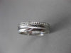 ANTIQUE 14K WHITE GOLD 3D HANDCRAFTED FILIGREE ETERNITY WEDDING BAND RING #18955