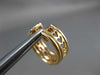 ESTATE 1.54CT WHITE & PINK DIAMOND 18KT ROSE GOLD 3D 3 ROW HEART HUGGIE EARRINGS