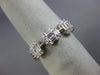 WIDE 1.53CT DIAMOND 18KT WHITE GOLD 3D SQUARE ETERNITY WEDDING ANNIVERSARY RING