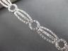 ESTATE WIDE .96CT DIAMOND 14KT WHITE GOLD CLASSIC CIRCLE OF LIFE TENNIS BRACELET