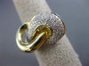 ESTATE .55CT DIAMOND 14K YELLOW GOLD CLASSIC INFINITY WEDDING ANNIVERSARY RING
