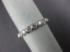 ESTATE .85CT DIAMOND 14KT WHITE GOLD MILGRAIN SIZABLE ETERNITY ANNIVERSARY RING