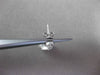 ESTATE .69CT ROUND DIAMOND 14KT WHITE GOLD PEAR SHAPE HALO CLUSTER DROP EARRINGS