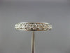 ESTATE .77CT DIAMOND 14KT WHITE GOLD 3D SEMI ETERNITY WEDDIING ANNIVERSARY RING