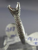 ESTATE .69CT DIAMOND 14KT WHITE GOLD CLASSIC 4 PRONG SEMI MOUNT ENGAGEMENT RING
