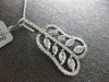 ESTATE LARGE 2.07CT DIAMOND 18KT WHITE GOLD ROUND & MARQUISE EXOTIC PEAR PENDANT