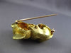 ANTIQUE LARGE DIAMOND & AAA RUBY 18KT GOLD AUSTRALIAN KOALA TEDDY BEAR PIN #1441