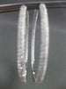 ESTATE LARGE 5.21CT DIAMOND 14KT WHITE GOLD 3D DOUBLE SIDED HOOP EARRINGS