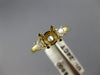 .24CT DIAMOND 14K YELLOW GOLD 3D ROUND 3 STONE SEMI MOUNT ENGAGEMENT RING #18367