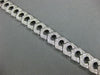 ESTATE WIDE 2.81CT DIAMOND 18K WHITE GOLD 3D FILIGREE OPEN LINK TENNIS  BRACELET