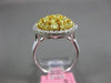 1.25CT WHITE & FANCY YELLOW DIAMOND 18KT WHITE & YELLOW GOLD 3D ANNIVERSARY RING