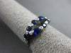 ESTATE 1.27CT DIAMOND & SAPPHIRE 14KT WHITE GOLD MULTI SHAPE INFINITY LOVE RING