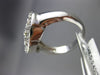 ESTATE LARGE .40CT DIAMOND 14KT WHITE GOLD 3D ETOILE PAVE CIRCLE SNOWFLAKE RING