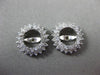 ESTATE LARGE 1.10CT DIAMOND 14KT WHITE GOLD DOUBLE HALO CLASSIC JACKET EARRINGS