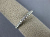 ESTATE .18CT DIAMOND 14KT WHITE GOLD SHARED PRONG SEMI ETERNITY ANNIVERSARY RING