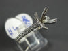 ESTATE .56CT DIAMOND 14KT WHITE GOLD CLASSIC 8 PRONG SEMI MOUNT ENGAGEMENT RING