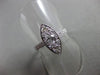 ANTIQUE .50CT OLD MINE ROUND DIAMOND PLATINUM 3D MARQUISE FILIGREE RING #23681