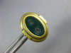 ESTATE KIESELSTEIN CORD HEART STONE 18KT YELLOW GOLD 3D CARVED OVAL EARRINGS