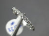 ESTATE .29CT DIAMOND 14KT WHITE GOLD 3D NINE STONE SHARE PRONG ANNIVERSARY RING