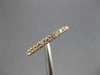 ESTATE .66CT DIAMOND 14KT ROSE GOLD 3D CLASSIC ROUND ETERNITY ANNIVERSARY RING