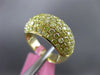 ESTATE WIDE 2.66CT FANCY YELLOW DIAMOND 18K YELLOW GOLD WEDDING ANNIVERSARY RING