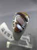 ESTATE WIDE .31CT DIAMOND 14KT WHITE GOLD MULTI COLOR MOTHER OF PEARL FUN RING