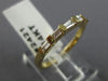 ESTATE .25CT DIAMOND 14K YELLOW GOLD 5 STONE BAGUETTE ANNIVERSARY RING #2421