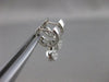 ESTATE ETOILE DIAMOND 18KT WHITE GOLD HANGING CIRCLE HUGGIES EARRINGS #21299