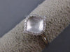 ESTATE .15CT DIAMOND 14KT WHITE GOLD HANDCRAFTED CLASSIC LEAF MATTE & SHINY RING