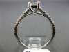 ESTATE .66CT DIAMOND 14KT WHITE GOLD 3D CLASSIC LUCIDA ENGAGEMENT RING #25805