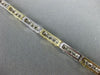 ESTATE 3.0CT DIAMOND 18KT WHITE & YELLOW GOLD 3D CLASSIC CHANNEL TENNIS BRACELET